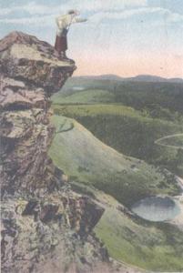 lady on rock then